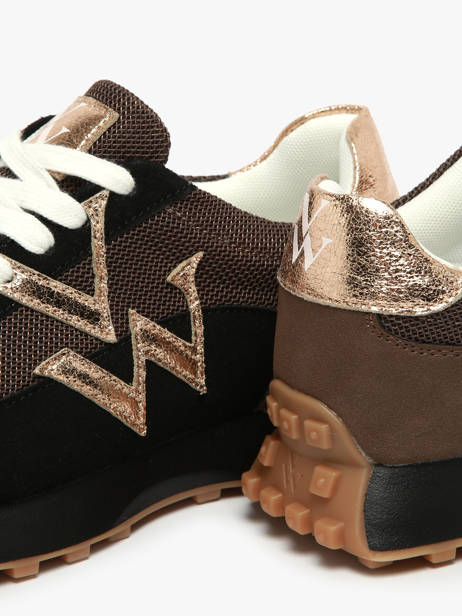 Sneakers Pia Vanessa wu Noir women BK2623NR vue secondaire 3