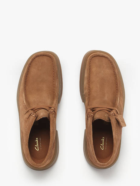 Chaussures Derbies Montante Torview En Cuir Clarks Marron men 26184609 vue secondaire 4