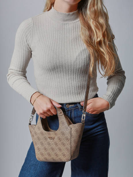 Sac Bandoulière Calista Guess Marron calista SG733475 vue secondaire 1