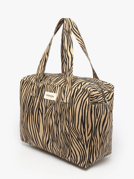 Le Sac Porté épaule A4 Célestins Coton Recyclé Rivedroite Bleu wild tribe CELESWIL vue secondaire 2