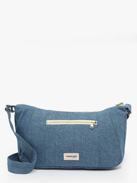 Le Sac Crossbody Mini Charlot Coton Recyclé Rivedroite Bleu timeless MCHARTIM