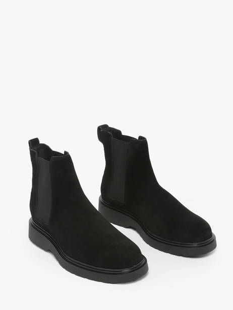 Sneakers En Cuir Calvin klein jeans Noir men YM01372 vue secondaire 2