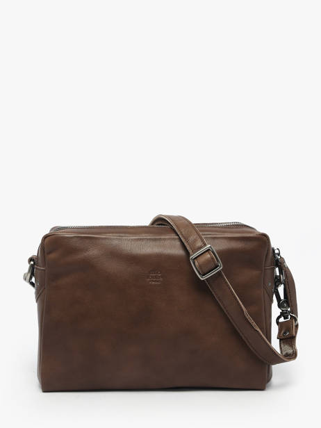 Sac Bandoulière Vintage Cuir Mila louise Marron vintage 23673LC vue secondaire 4