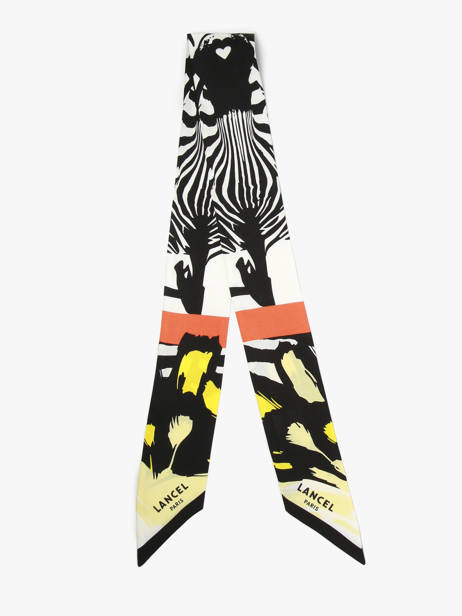 Ruban De Soie Zebra Mania 82x5,5cm Lancel Multicolore charms A13874