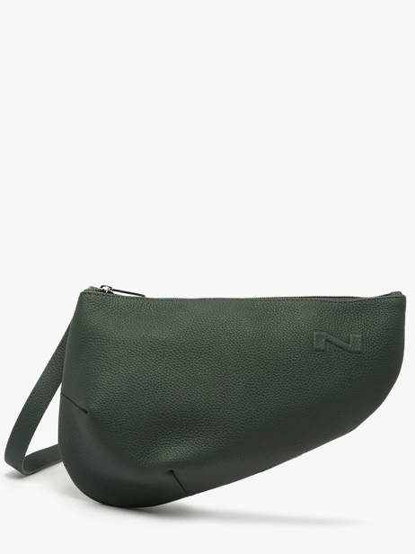 Sac Bandoulière Large City Perle Cuir Nathan baume Vert n city 1