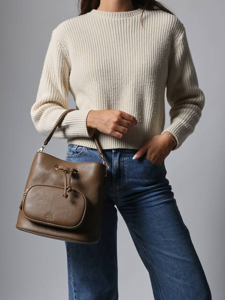 Sac Bandoulière Pocket Lulu castagnette Marron pocket ZAID vue secondaire 1