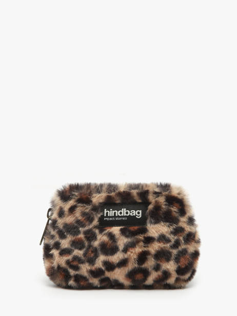 Porte-monnaie Hindbag Marron fourrure F