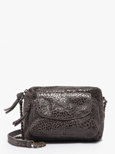 Sac Bandouliere Naina Cuir Pieces Gris naina 17063358