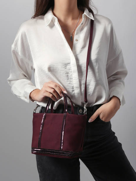 Sac Bandoulière Baby Cabas Paillettes Vanessa bruno Rouge cabas 1V40410 vue secondaire 1