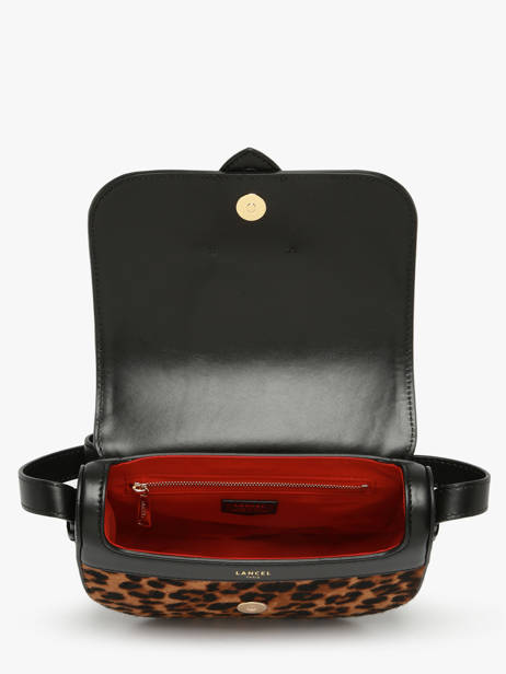 Sac Bandoulière Sienna Léopard Cuir Lancel Marron sienna A13753 vue secondaire 3