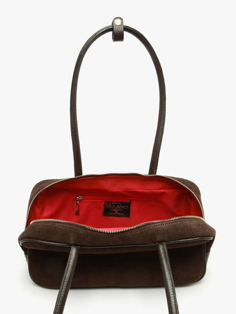 Sac Porté épaule Velvet Caviar Milano Marron velvet caviar VC25093 vue secondaire 3