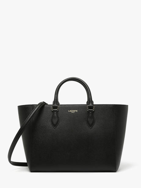 Sac Porté Main Champs Elysee Cuir Lacoste Noir champs elysee NF5102PH