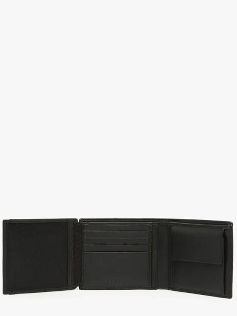 Portefeuille Porte-monnaie Cuir Hugo boss Noir saffiano HLN526A vue secondaire 2