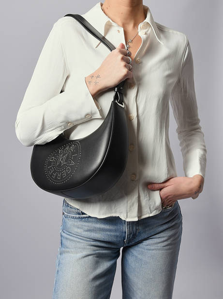 Sac Porté épaule K Circle Cuir Karl lagerfeld Noir k circle A4W30069 vue secondaire 1