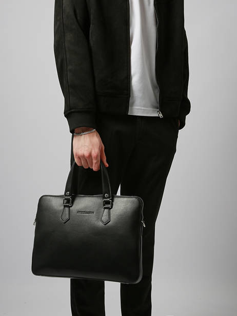 Porte Documents (main) 3 Compartiments Arthur & aston Noir walter 5 vue secondaire 1