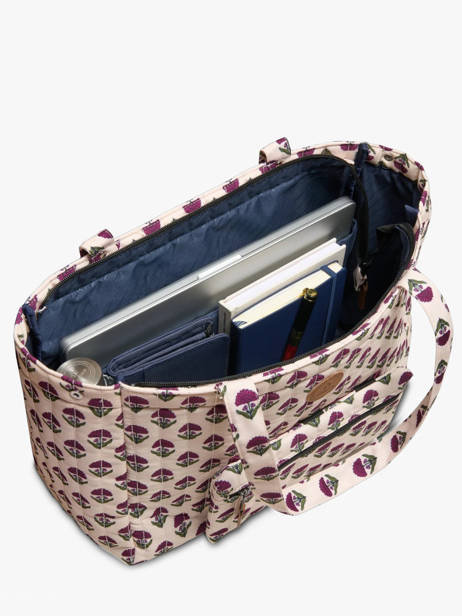 Sac Porté épaule A4 Adventurer Polyester Recyclé Cabaia Beige adventurer TOTEBAGL vue secondaire 2