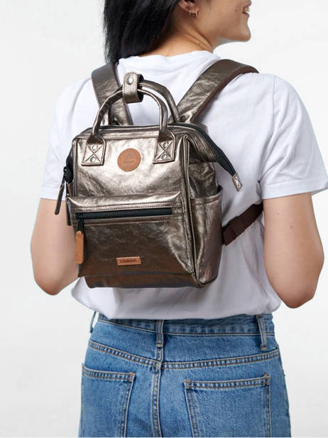 Sac à Dos 1 Compartiment Cabaia Marron adventurer XS vue secondaire 1