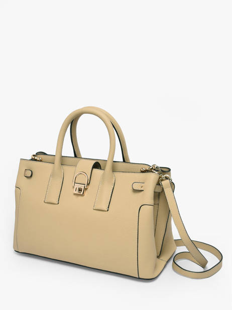 Sac Porté Main M Equestre Cuir Etrier Beige equestre EEQT142M vue secondaire 2