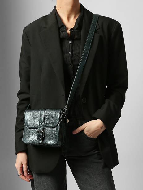 Sac Bandoulière L'essentiel Minuit Cuir Paul marius Vert minuit ESSENMIN vue secondaire 1