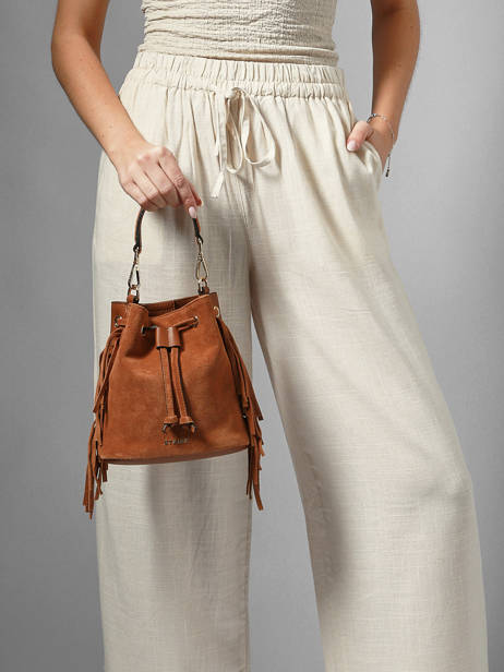 Sac Bandoulière Country Etrier Marron country ECOU194S vue secondaire 1