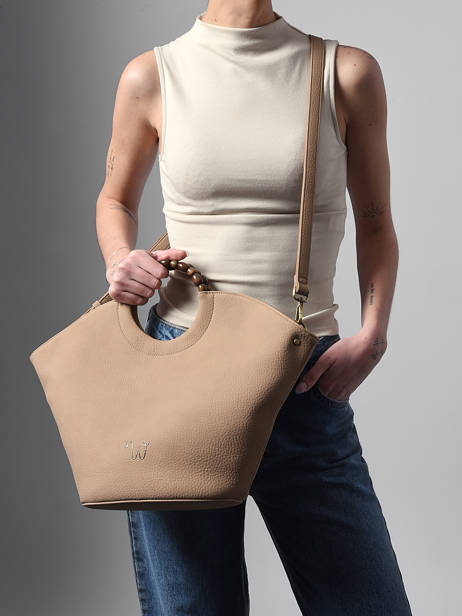 Sac Porté Main Neflier Pearl Woomen Beige neflier pearl WNEP01 vue secondaire 2
