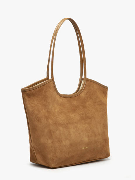 Sac Porté épaule Milan Cuir Daim Nat et nin Marron vintage MILAN vue secondaire 2