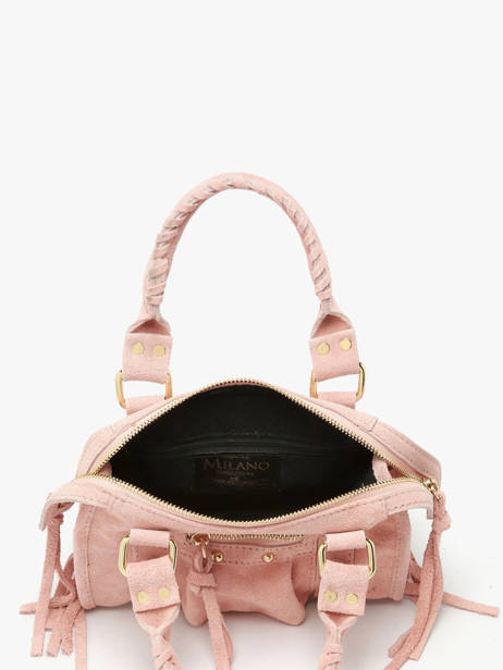 Sac Bandoulière Velvet Cuir Milano Rose velvet VE24092O vue secondaire 3