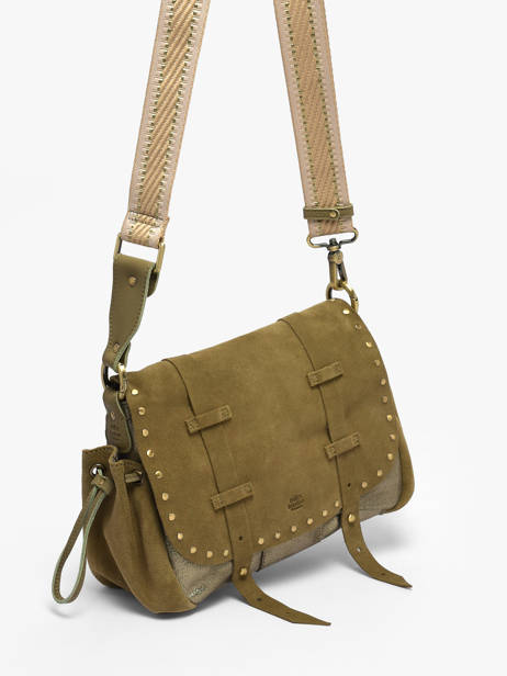 Sac Bandoulière Vintage Cuir Mila louise Beige vintage 3861XVC vue secondaire 2