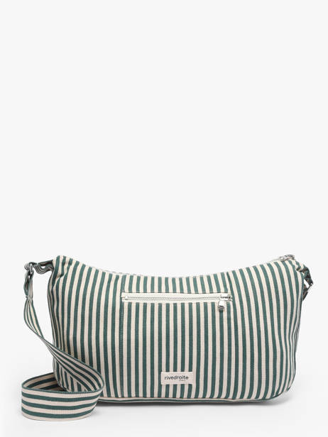 Sac Bandoulière Spring Striped Coton Rivedroite Vert spring striped MCHASTRI