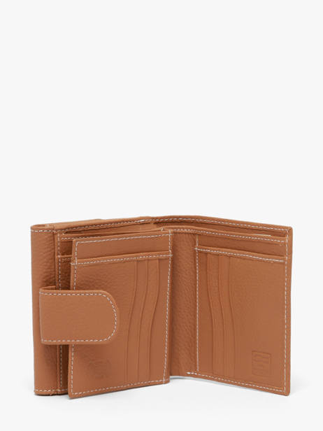 Porte-monnaie Caviar Cuir Crinkles Marron caviar 14068 vue secondaire 2