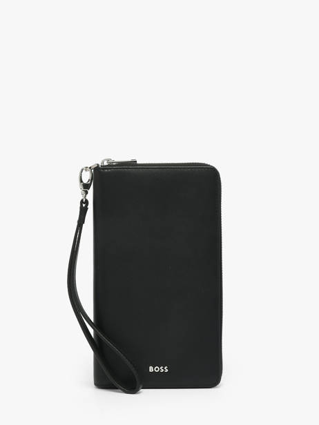 Pochette Homme Smooth Cuir Hugo boss Noir smooth HLL503A