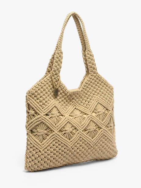 Sac Porté épaule Estival Coton Le voyage en panier Beige estival PM941 vue secondaire 2