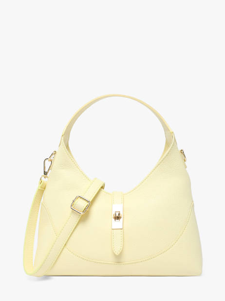 Sac Bandoulière Caviar Cuir Milano Jaune caviar CA26022