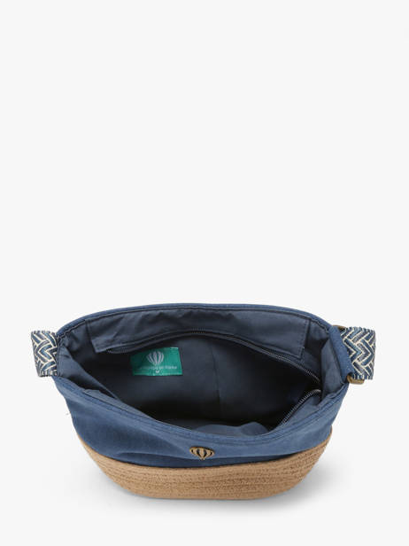 Sac Bandoulière City Coton Le voyage en panier Bleu city PM962 vue secondaire 3