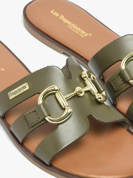 Mules Hamia En Cuir Les tropeziennes Vert women HAMIA vue secondaire 2