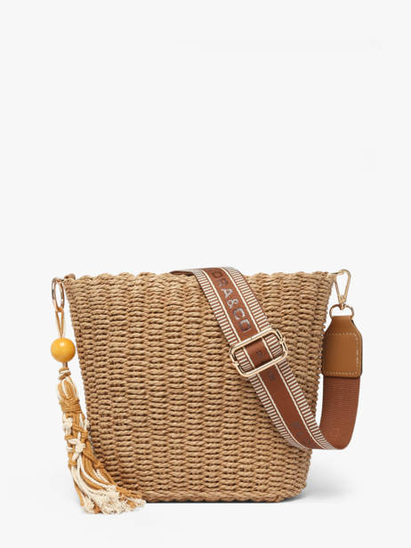 Sac Bandoulière St Tropez Paille Miniprix Marron st tropez C1079 vue secondaire 3