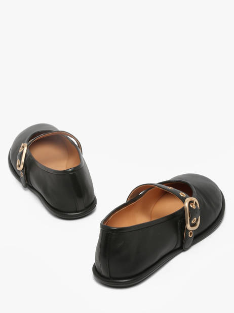 Ballerines Avec Brides En Cuir Inuovo Noir women CT005BLK vue secondaire 2