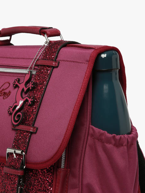 Cartable Enfant 2 Compartiments Cameleon Violet vintage fantasy CA35 vue secondaire 6