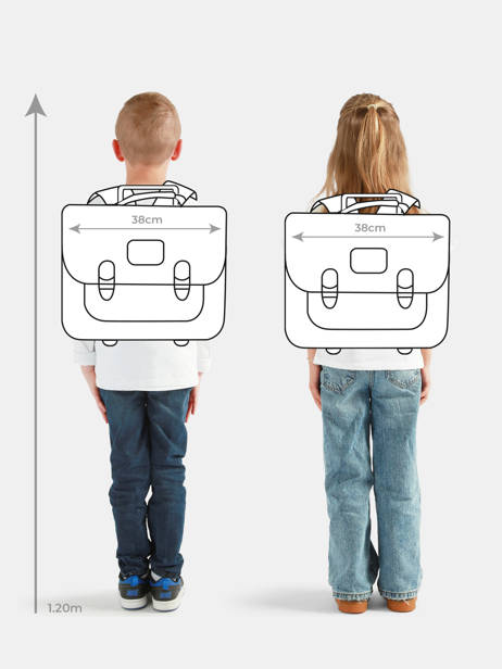 Cartable à Roulettes 2 Compartiments Tann's Multicolore les fantaisies f 26422611 vue secondaire 1