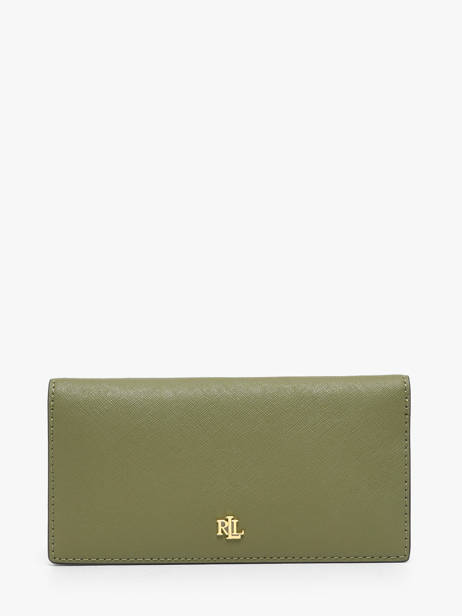 Portefeuille Dryden Cuir Lauren ralph lauren Vert dryden 32802917