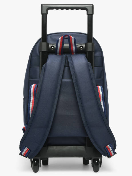 Sac A Dos à Roulettes 1 Compartiment Federat. france football Bleu fff 25BX204R vue secondaire 4