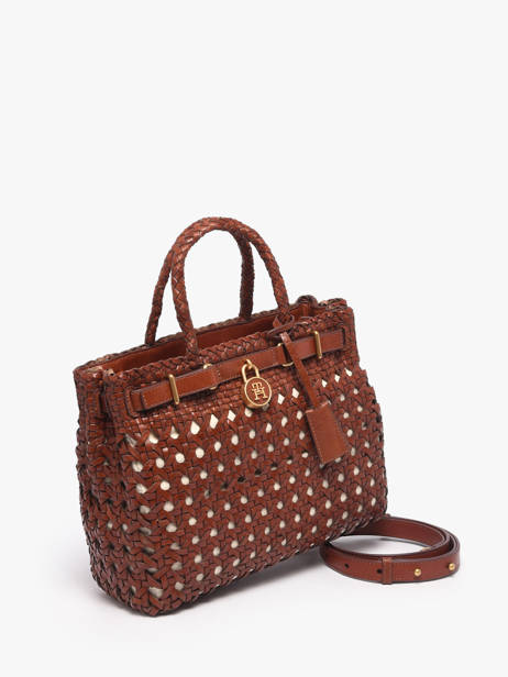 Sac Porté Main American Icon Cuir Tommy hilfiger Marron american icon AW18734 vue secondaire 1