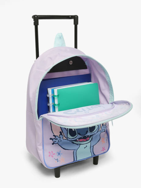 Sac A Dos à Roulettes 1 Compartiment Lilo & stitch Violet spring smiles 2105 vue secondaire 3
