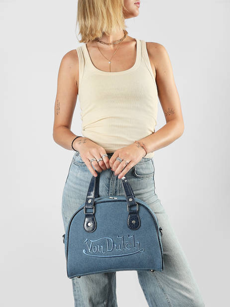 Sac à Main Ovum Denim Von dutch Bleu bags OVUM vue secondaire 1