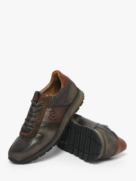 Sneakers En Cuir Bugatti Gris men 331APA04 vue secondaire 2