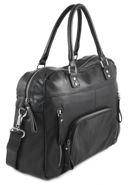 Sac Macy Cuir Nat et nin Noir vintage MACY vue secondaire 3