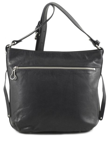 Sac Bandoulière Nova Cuir Lancaster Noir soft vintage nova 5761 vue secondaire 5