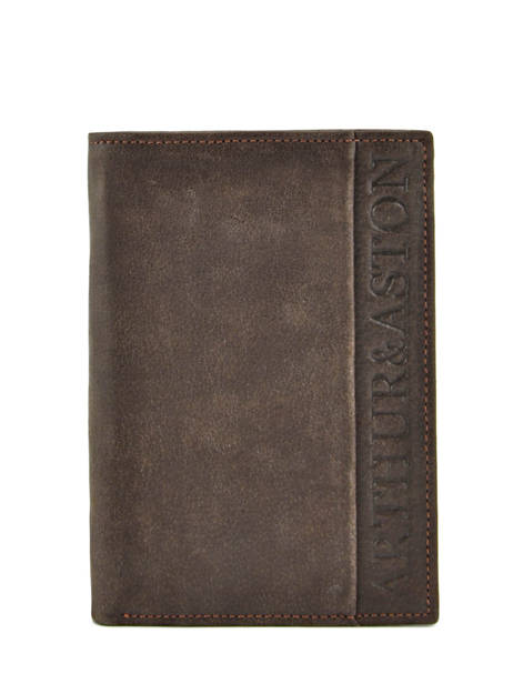 Wallet Leather Arthur & aston Brown diego 1438-805