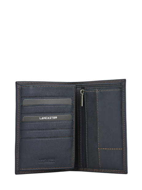 Wallet Leather Lancaster Blue soft vintage homme 120-13 other view 1