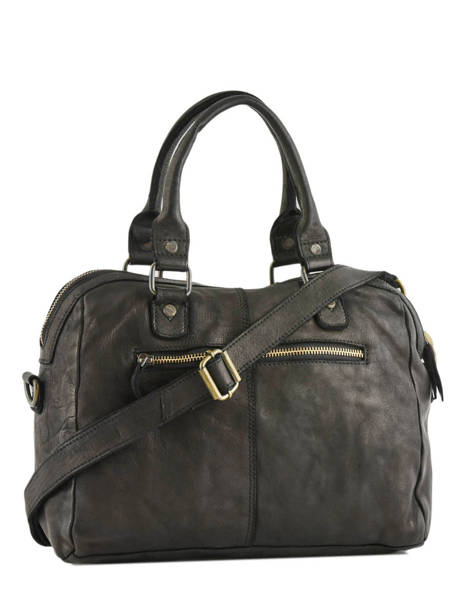 Sac Porté Main Heritage Cuir Biba Noir heritage BT1 vue secondaire 3